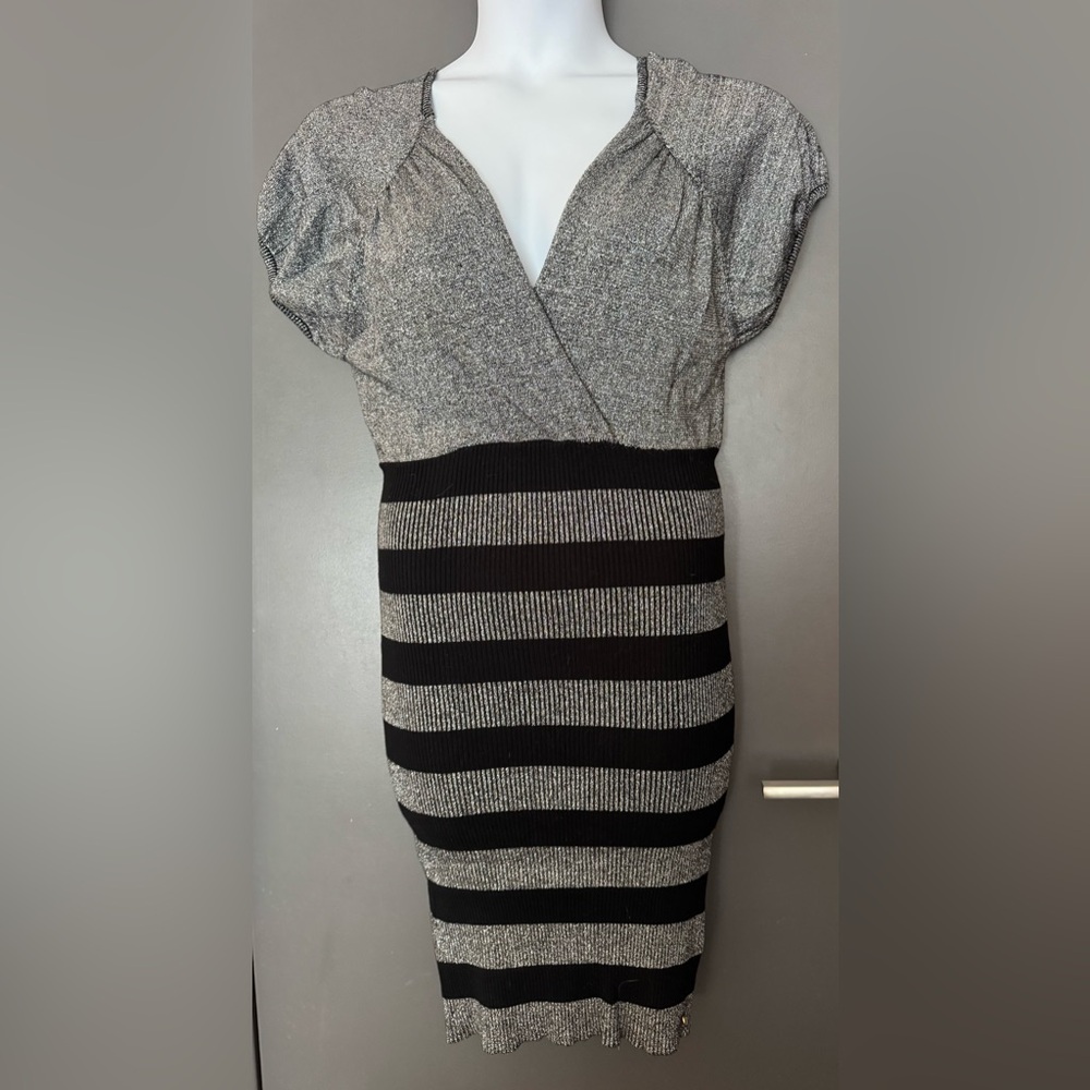 Apple Bottoms Black and Gray Knit Top